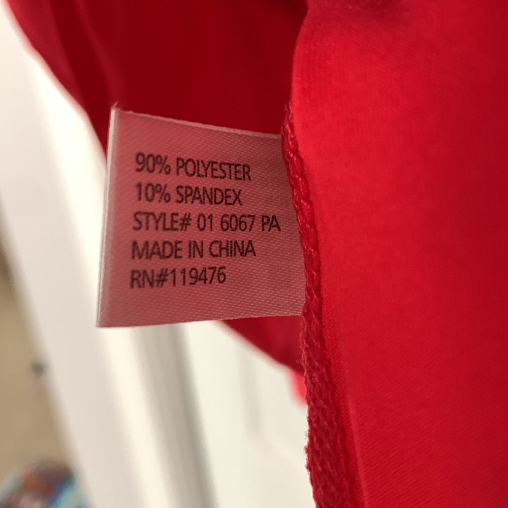 U.S. Polo Assn. Hot pink Short Sleeve V-Neck Top - Picture 3 of 4